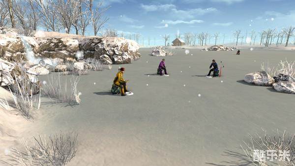 冰湖钓鱼