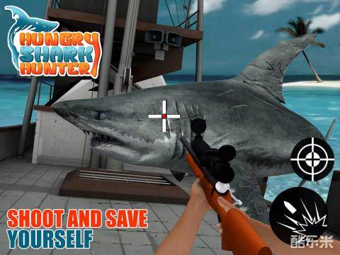 饥饿的鲨鱼猎人