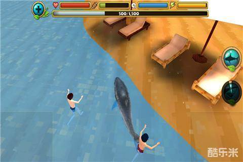 饥饿的鲨鱼攻击模拟