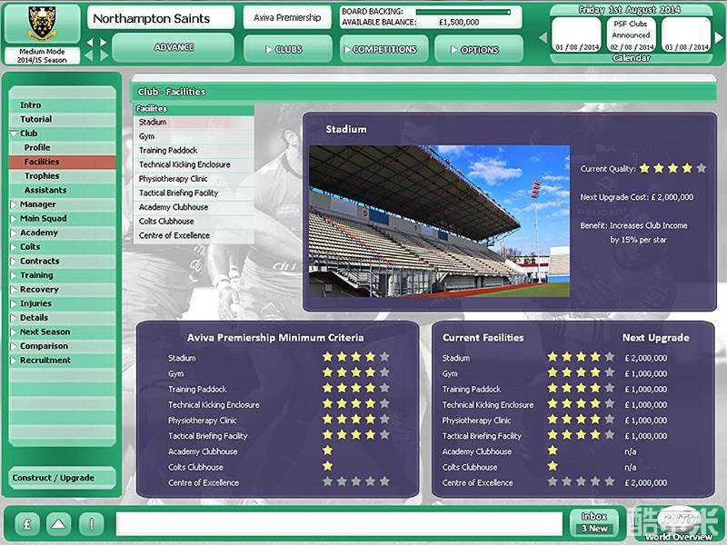 橄榄球联盟经理2015