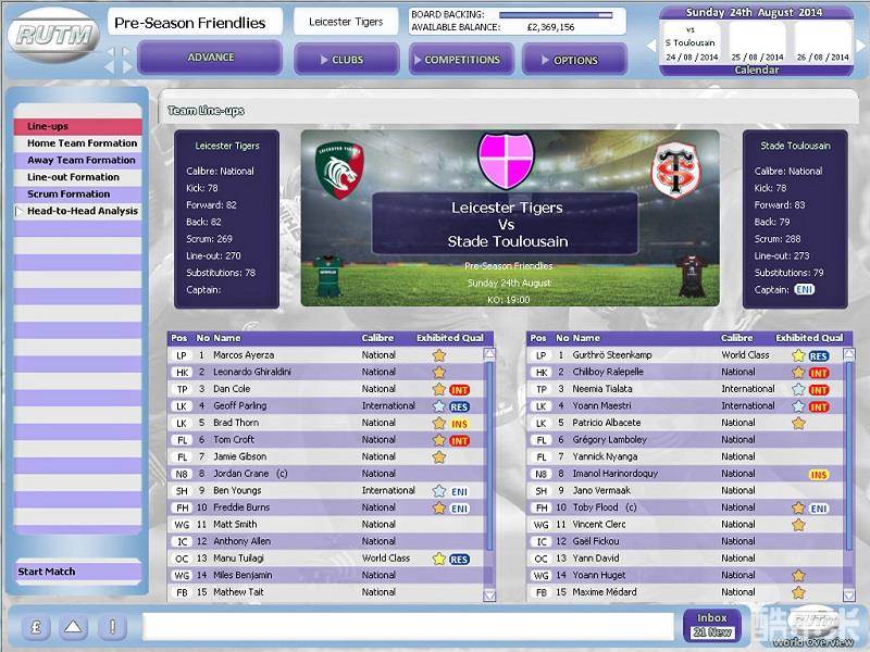 橄榄球联盟经理2015