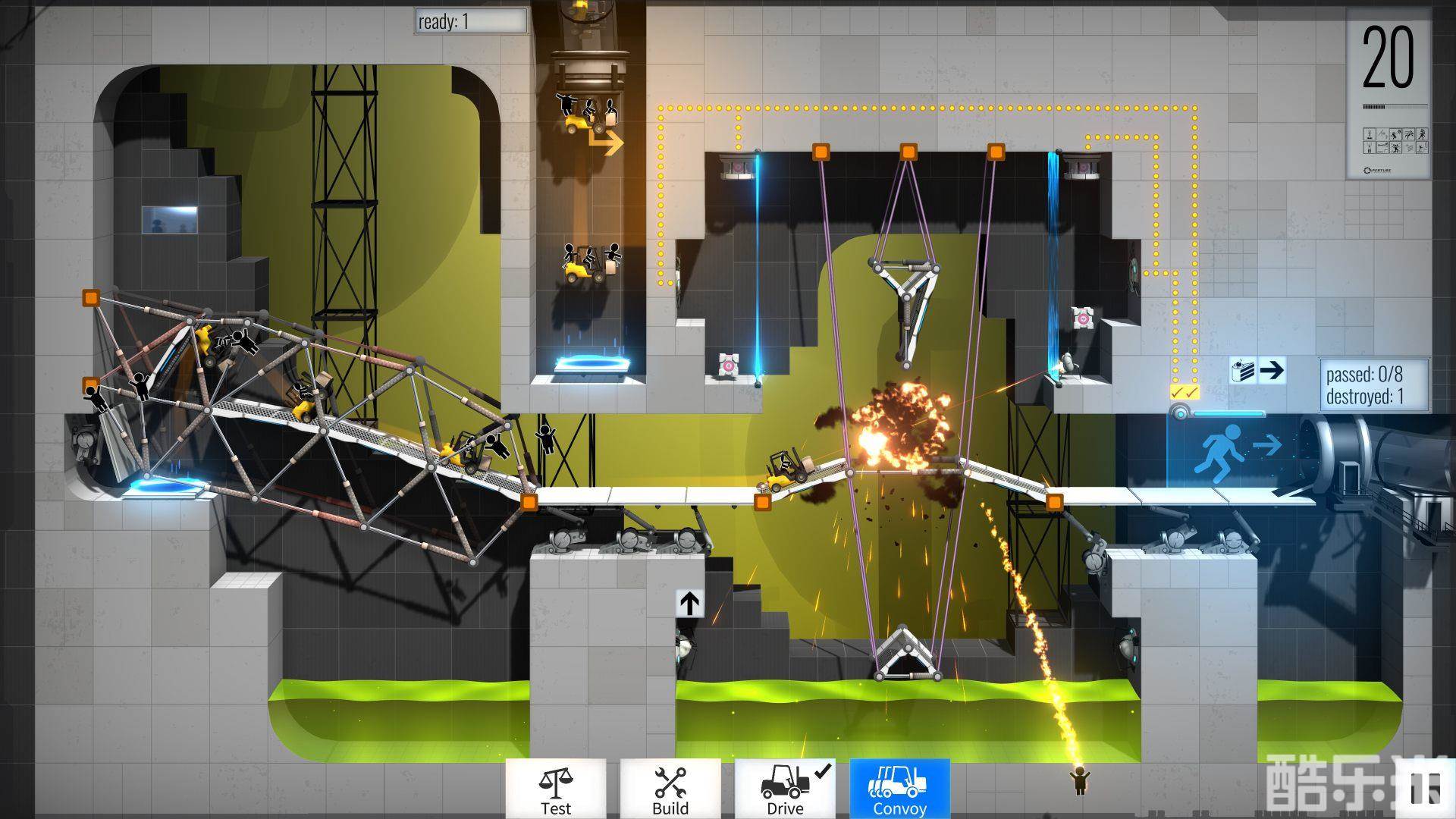 传送门:桥梁构造者