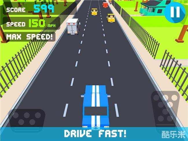 像素游戏:公路飚车