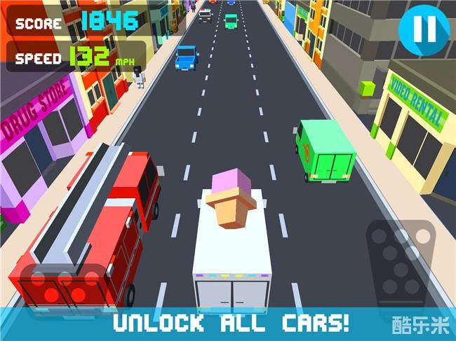 像素游戏:公路飚车